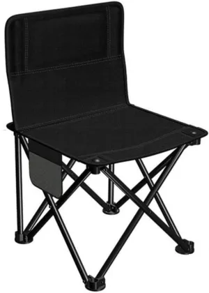 Lightweight Camping Chair Outdoor Folding Backrest Chair Portable Fishing Chair with Side Pocket Lightweight Leisure Chairs Padded Deck Chair Outdoor Hiking (Color : A)
