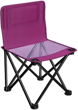 Lightweight Camping Chair Outdoor Folding Backrest Chair Portable Fishing Chair with Side Pocket Lightweight Leisure Chairs Padded Deck Chair Outdoor Hiking (Color : D)