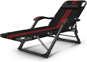 Lightweight Camping Chairs Loungers Folding Chair Deck Chair Recliner,Folding Sun Lounger - Office Sleep Multi-Function Adjustable Back Portable Beach Lazy Chair/a