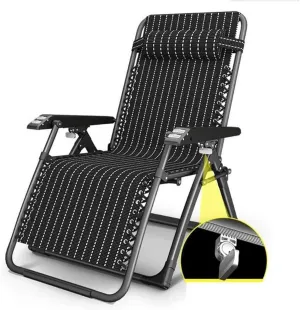 Lightweight Camping Chairs Loungers Folding Chair Foldable Sun Loungers,Adjustable Chair Balcony Recliner with Detachable Cushions Outdoor Camping Beach Chair/B