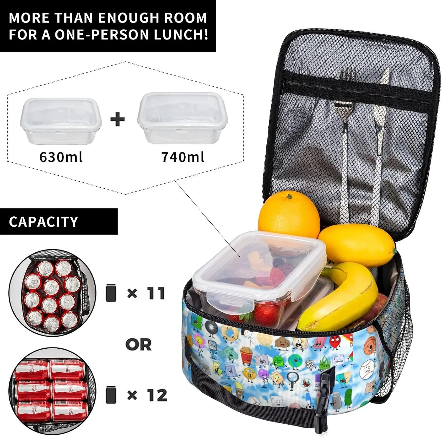 Lightweight Hiking Daypacks Backpack With Lunch Box Sets Adjustable Shoulder Straps