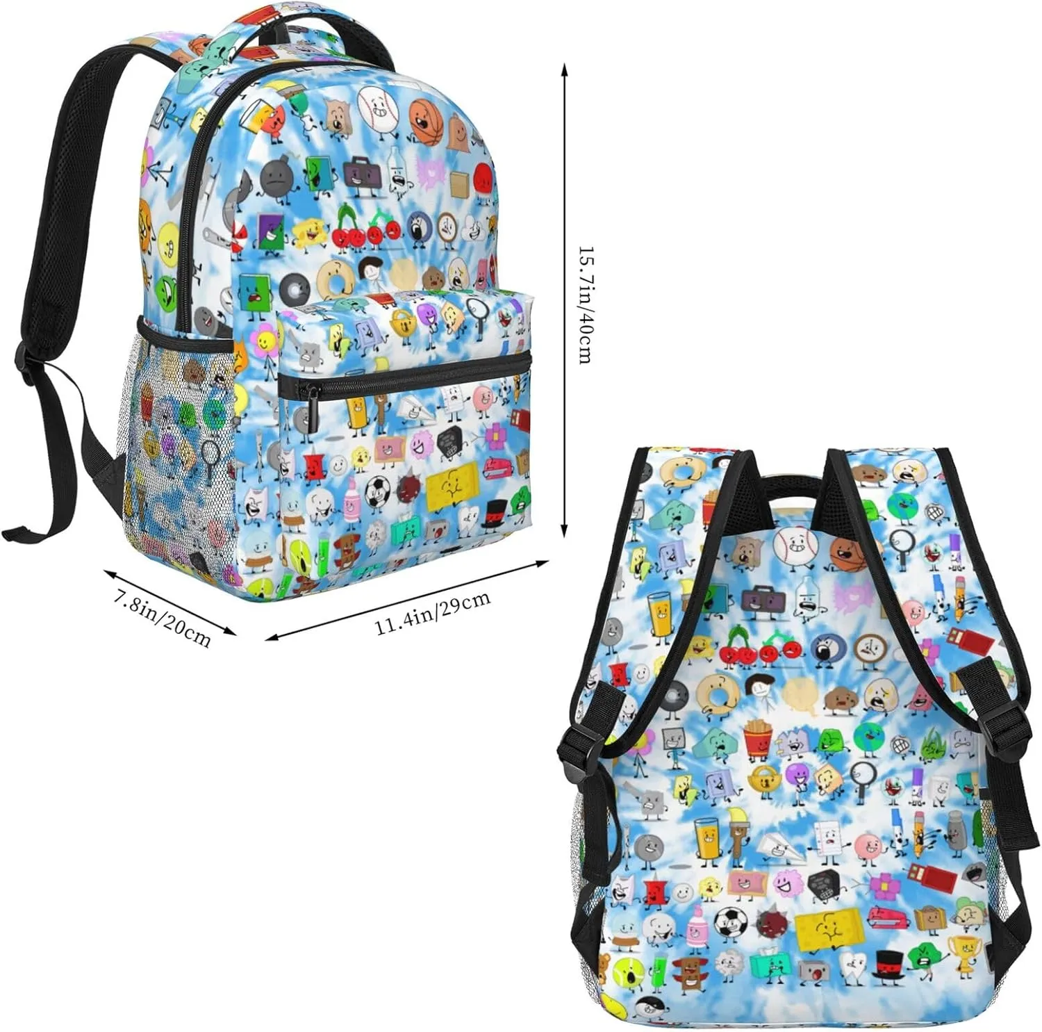 Lightweight Hiking Daypacks Backpack With Lunch Box Sets Adjustable Shoulder Straps