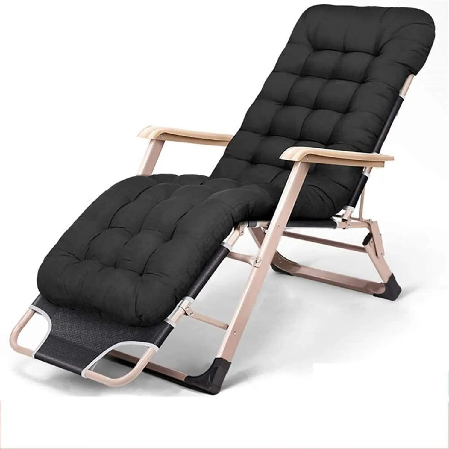 Lightweight Reclining Chairs Zero Chair Recliner Portable Reclining Folding Dining Chair For Office Outdoor Bed Balcony Terrace Camping Bed Leisure Chair Load 200 Kg Length 178 Cm sun lounge