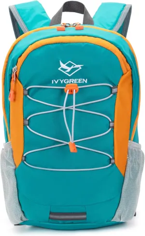Little Kids Hiking Backpack for Boys or Girls, Small Daypack for Camping or Travel (Teal blue, Small)