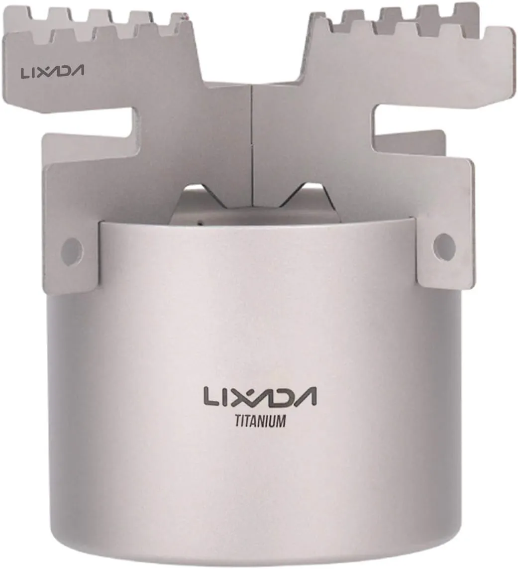 Lixada Mini Lightweight Titanium Stove ALC-ohol Stove Support Bracket Cross Stand Cross Stand Rack for Outdoor Camping Backpacking Hiking etc