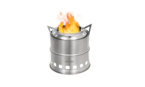 Lixada Portable Stainless Steel Lightweight Wood Stove