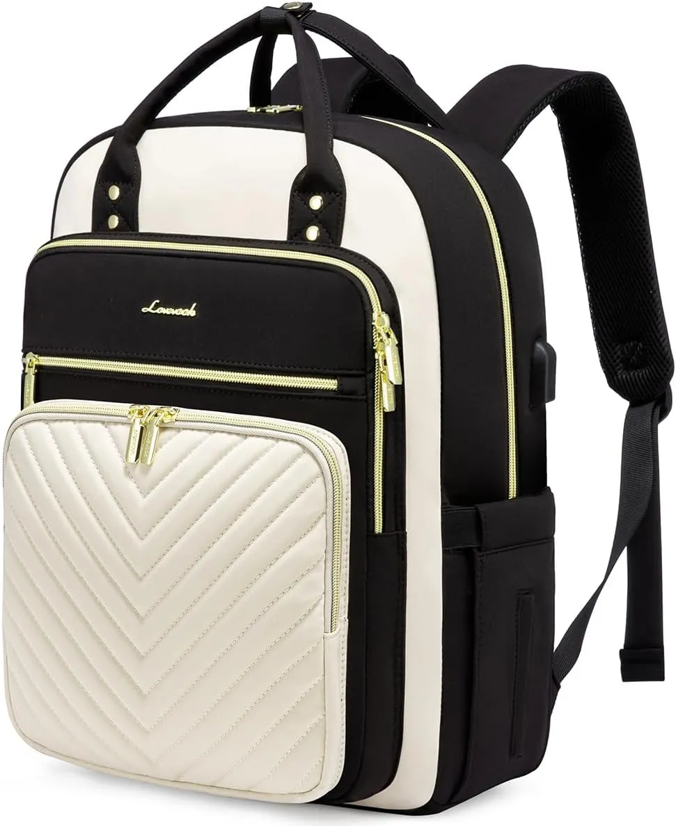 LOVEVOOK 15.6 Inch Laptop Backpack for Women,Fashion Work Travel Backpack,Waterproof Day Pack Purse for Teacher Nurse