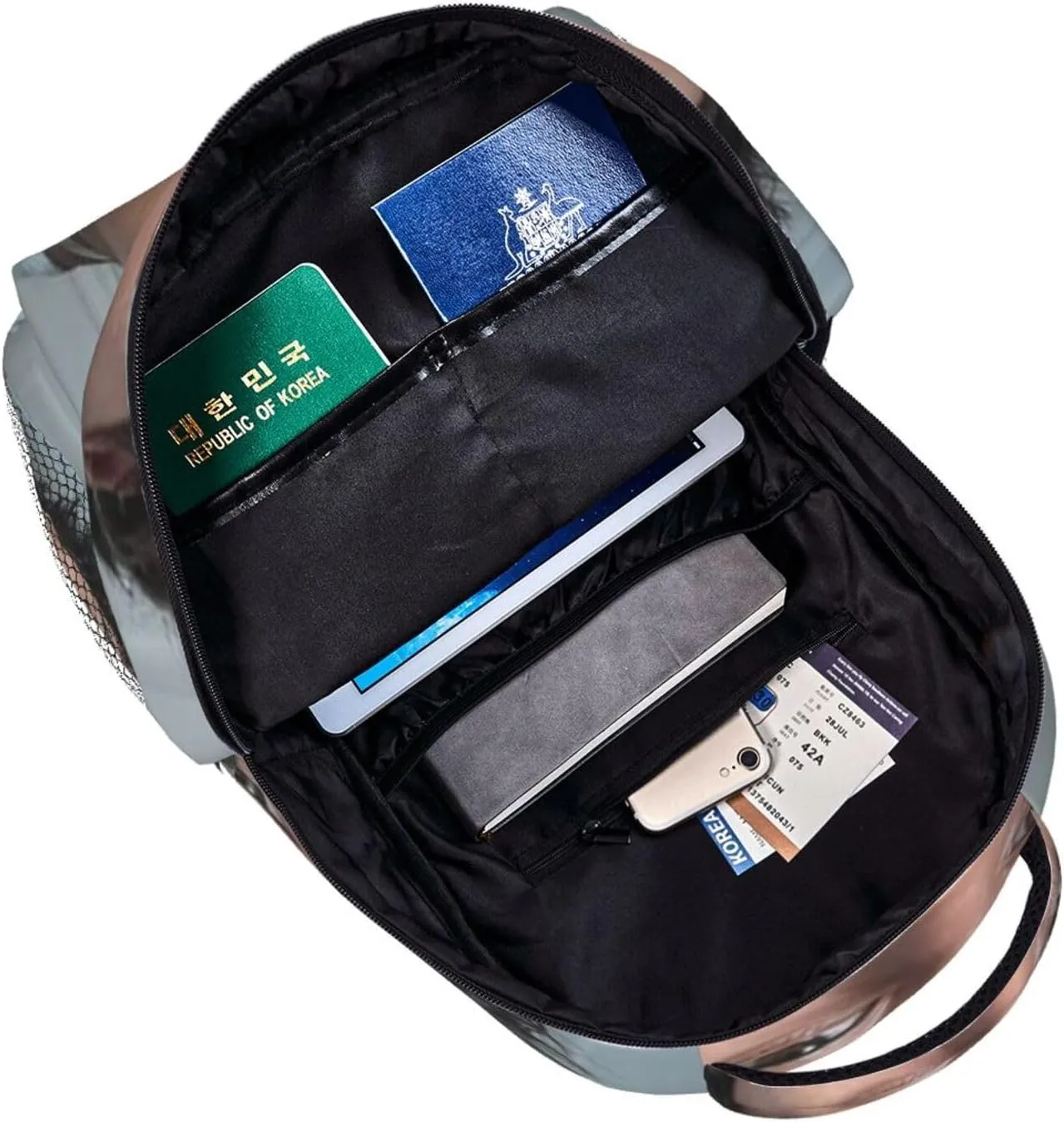 M-ichael Cimino Casual Student Backpack With Adjustable Shoulder Straps And Cushioned Back For Comfort Black