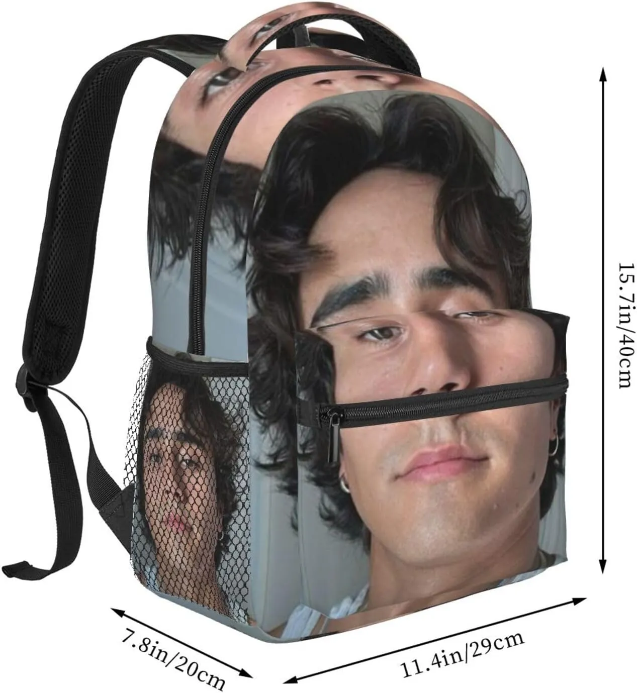 M-ichael Cimino Casual Student Backpack With Adjustable Shoulder Straps And Cushioned Back For Comfort Black