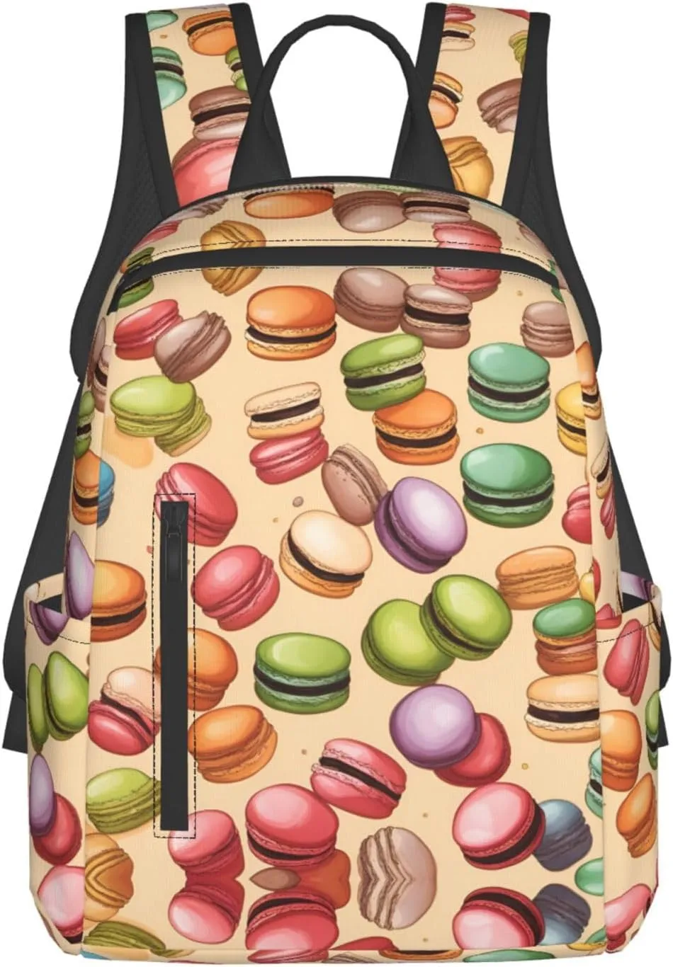 Macaron Biscuit Flavored print Fashion Backpacks Hiking Camping Day bags Men Women Traveling Outdoor backpacks