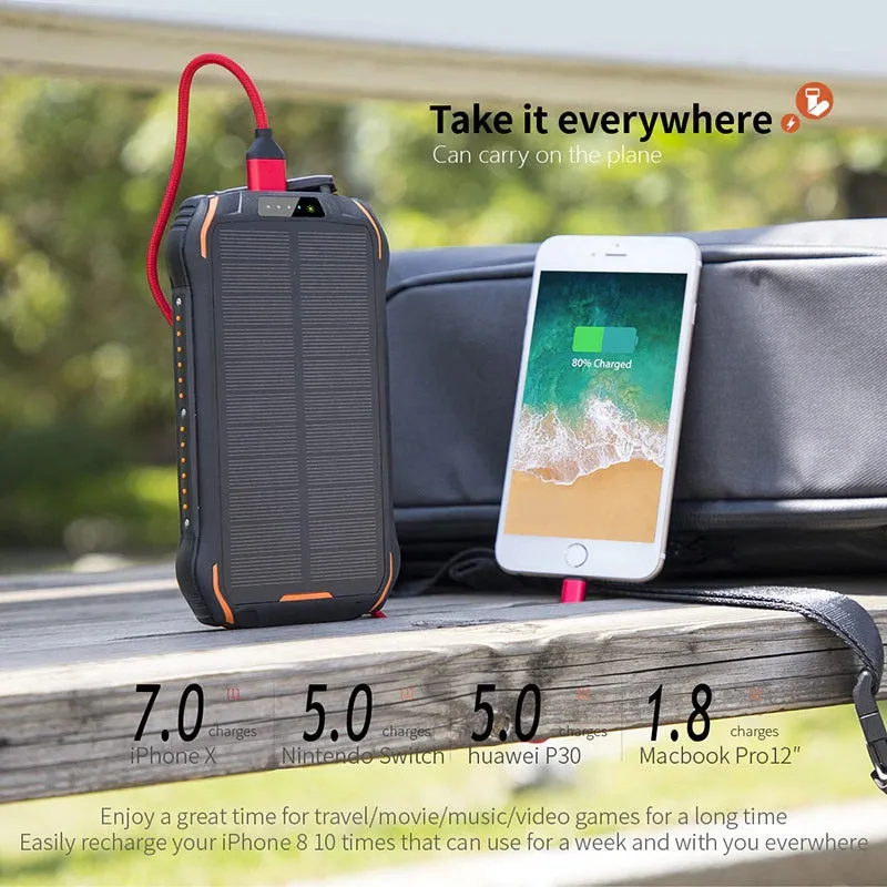 MARENGO - 26 800mAh Solar Power Bank