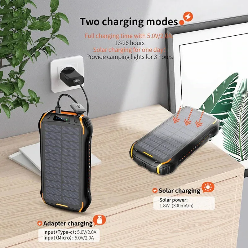 MARENGO - 26 800mAh Solar Power Bank