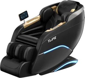 Massage Chair Full Body, 160°Zero Gravity Recliner with Body Scan, 50" SL-Track Shiatsu Massage Chair, Fixed Point Massage, Foot Rollers, 12 Auto Modes, Deep Yoga Stretch, Heating, Black