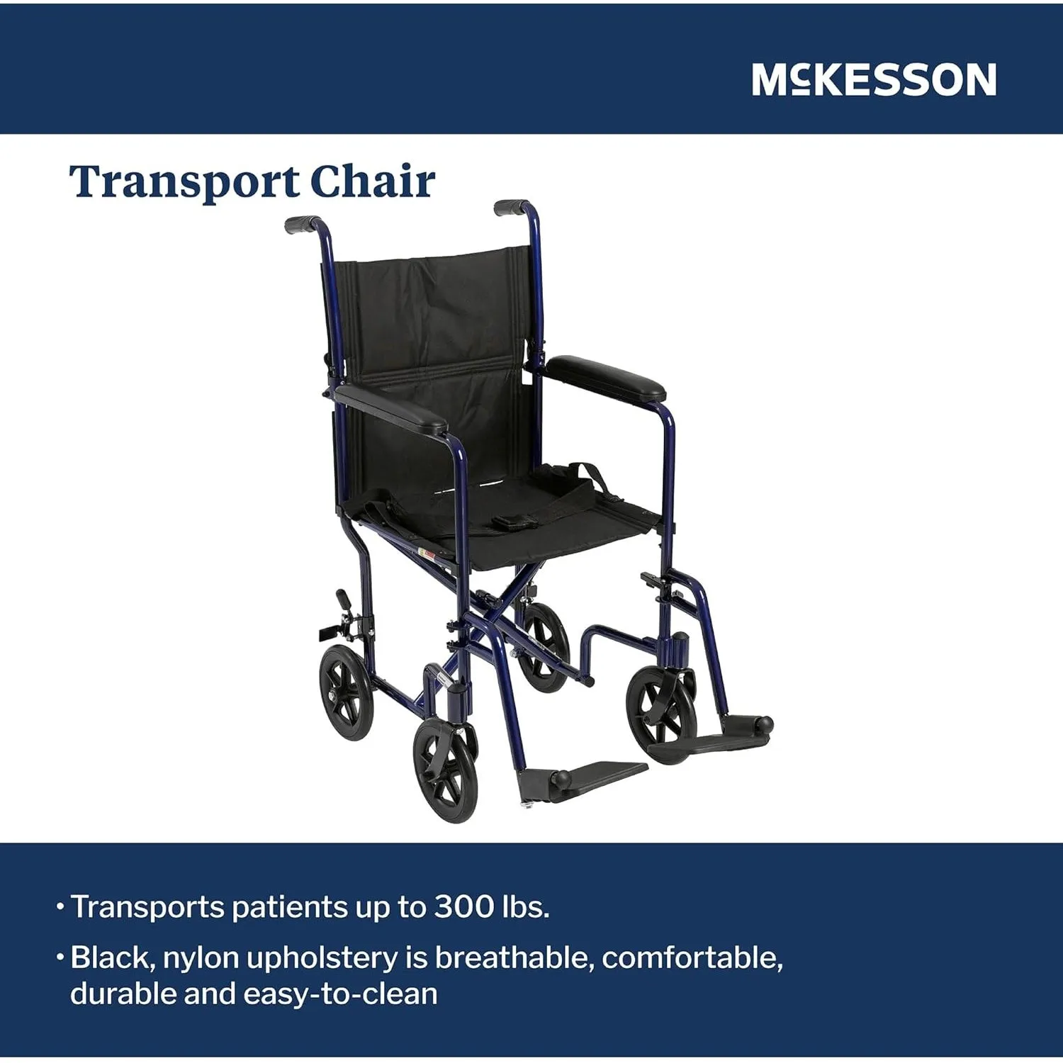 McKesson Lightweight Aluminum Transport Chair