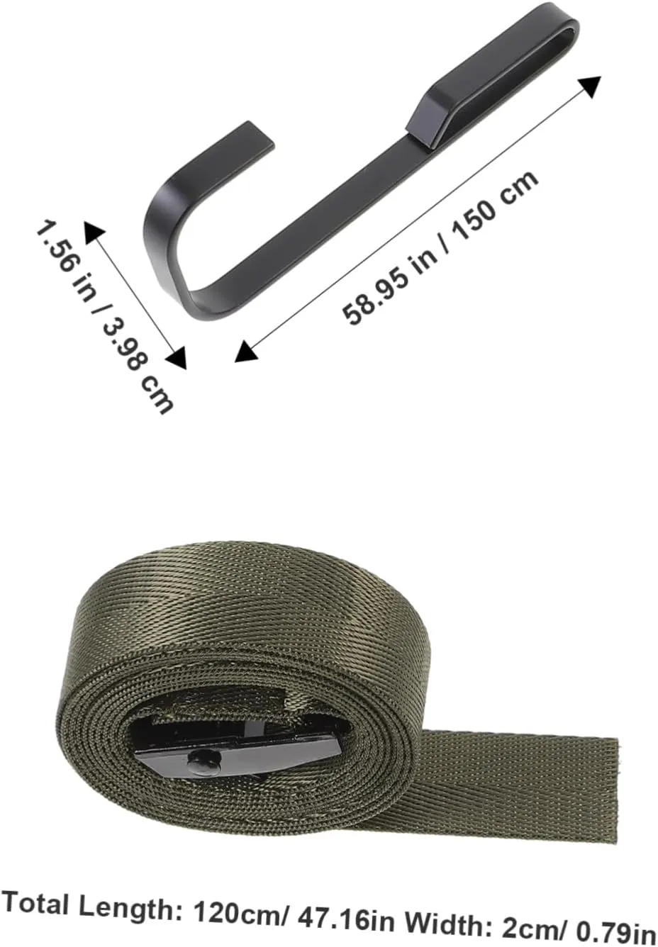 Metal Black Nylon Hunting Stand Tree Strap Platform Tree Hooks Tree Stands for Accessories