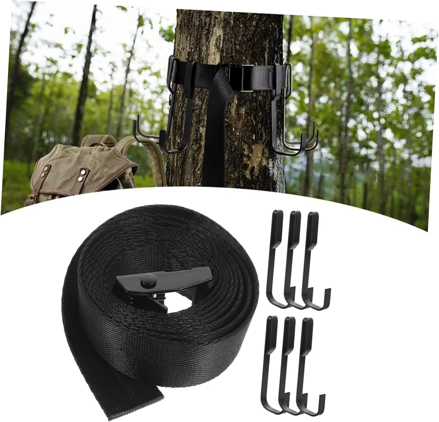 Metal Nylon Hunting Tree Stand Black Tree Stand Harness Tree Climbing Harness Tree Stands for Hunting