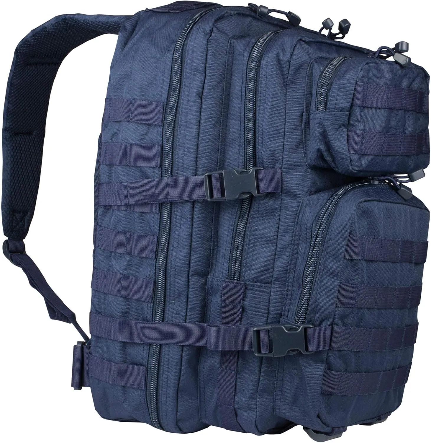 Mil-Tec Unisex Assault Pack - Rugged Durable Lightweight Ergonomic Versatile Tactical Outdoor Camping Hiking Backpack with Adjustable Padded Shoulder Straps & MOLLE Loops, Dark Blue, 20L