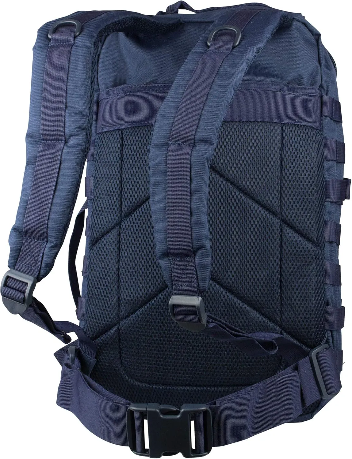 Mil-Tec Unisex Assault Pack - Rugged Durable Lightweight Ergonomic Versatile Tactical Outdoor Camping Hiking Backpack with Adjustable Padded Shoulder Straps & MOLLE Loops, Dark Blue, 20L