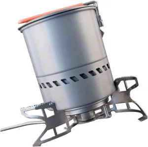 Milisten Camping Cookware Kit Portable Stove Pot Set Aluminum Stainless Steel Outdoor Cooking Equipment for Travel