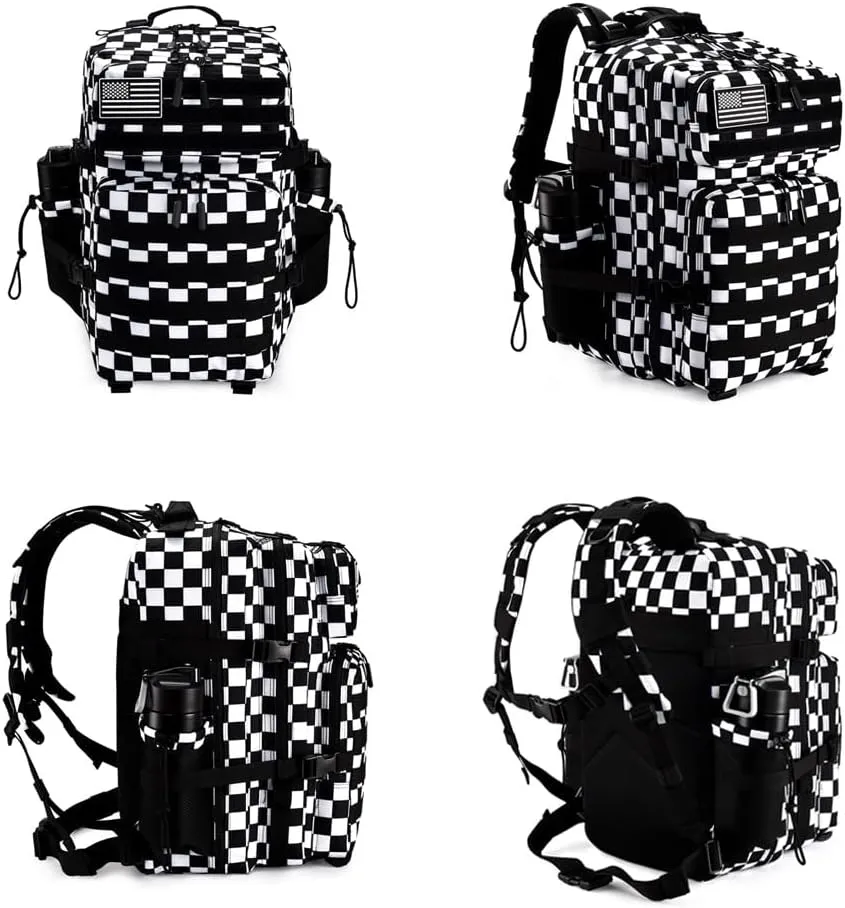 Military Tactical Backpack 45L Large Tactical Backpack for Men, Hiking Rucksack With Bottle Holder