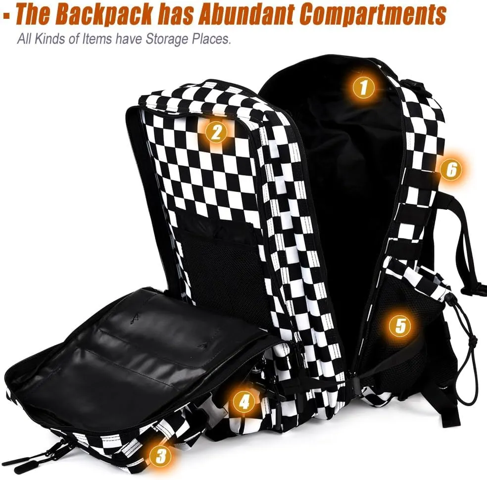 Military Tactical Backpack 45L Large Tactical Backpack for Men, Hiking Rucksack With Bottle Holder
