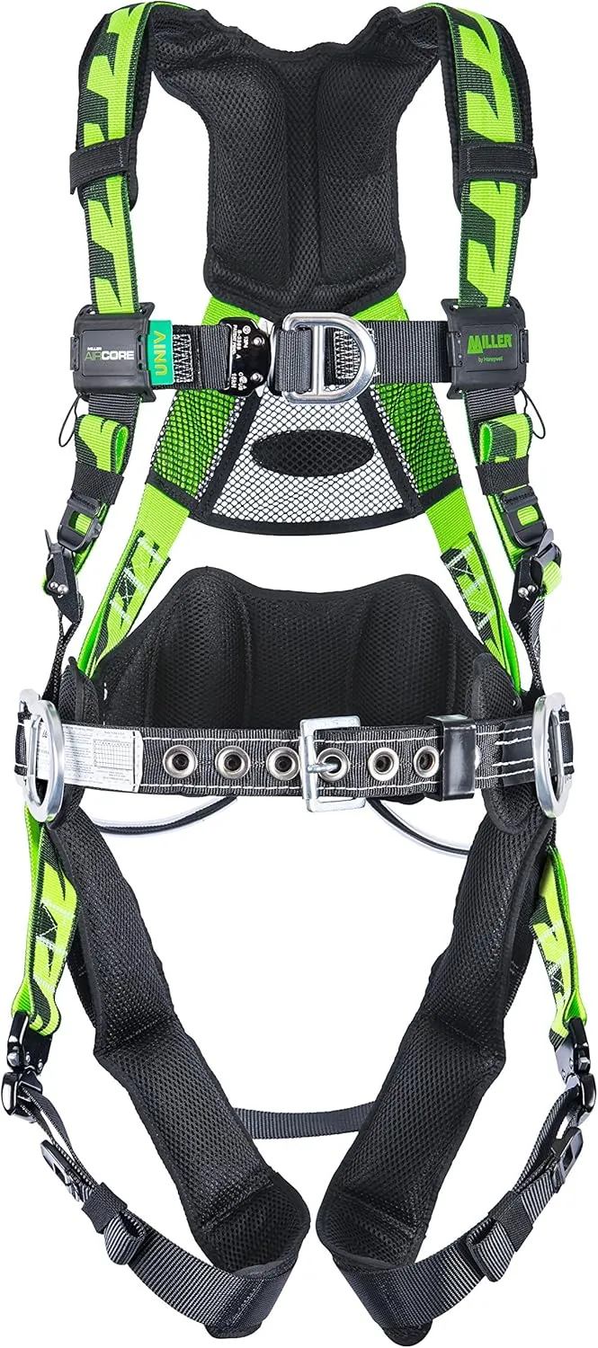 Miller by Honeywell AAT-QCBCUG Aircore Tower Climbing Harness with Aluminum Hardware