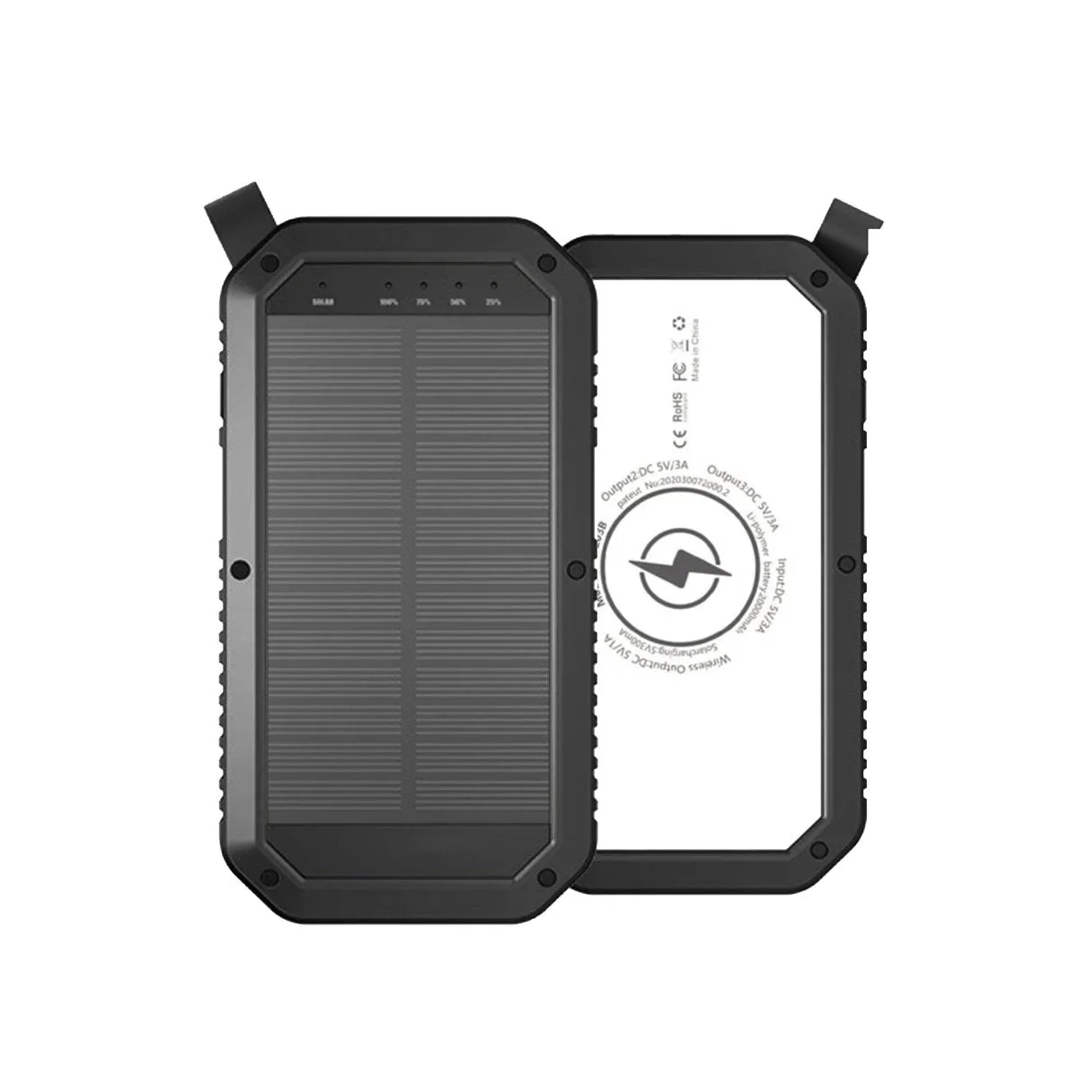 Mini Solar Powered Wireless Phone Charger