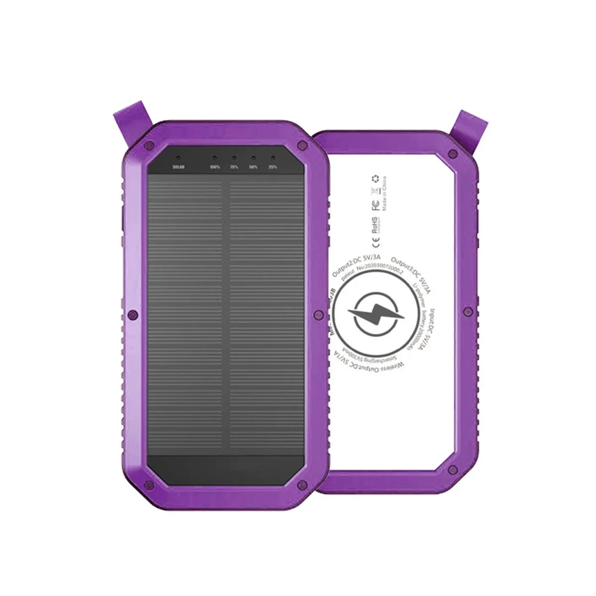 Mini Solar Powered Wireless Phone Charger