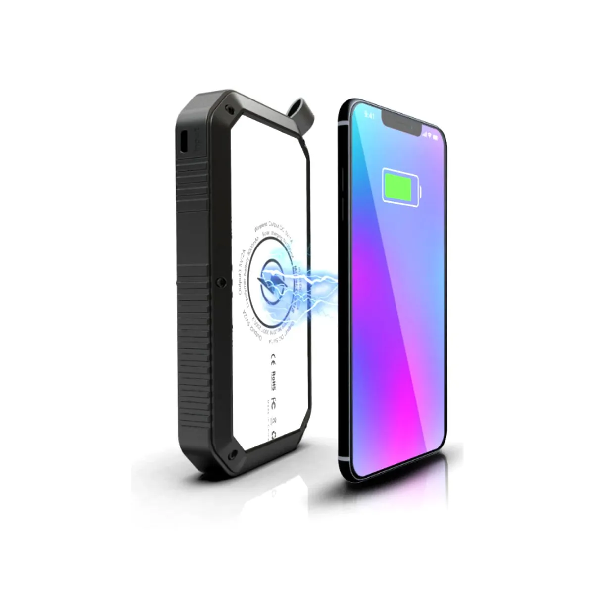 Mini Solar Powered Wireless Phone Charger