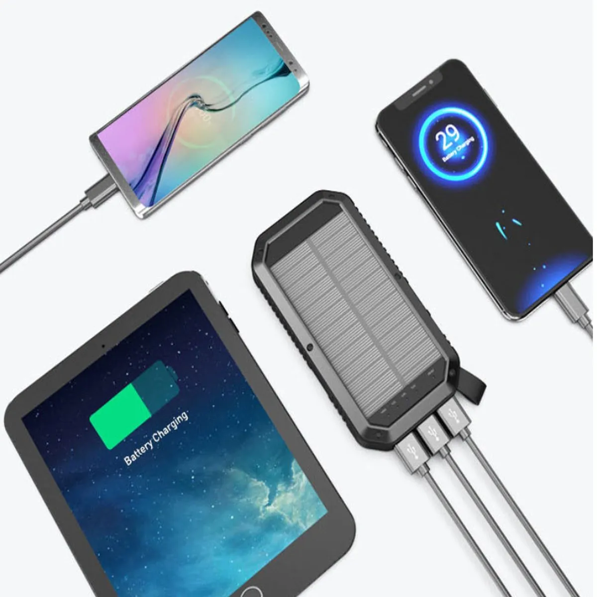 Mini Solar Powered Wireless Phone Charger