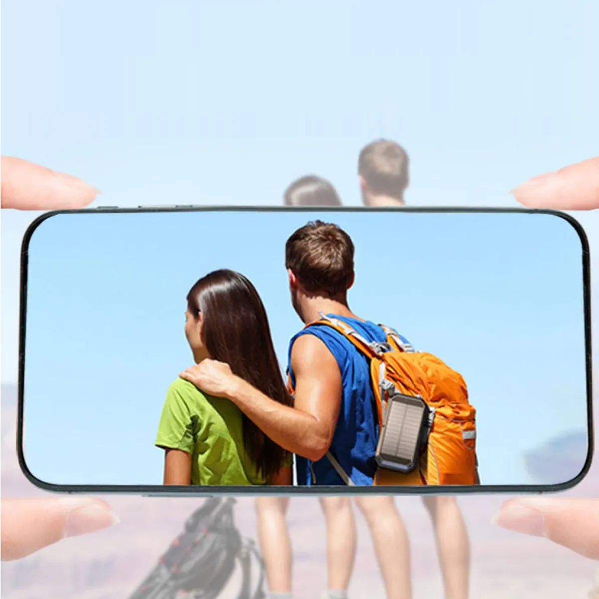 Mini Solar Powered Wireless Phone Charger