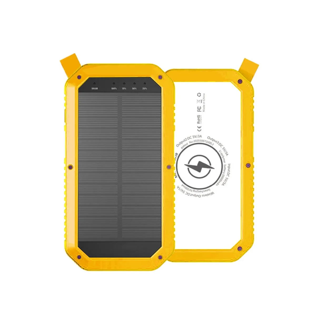 Mini Solar Powered Wireless Phone Charger