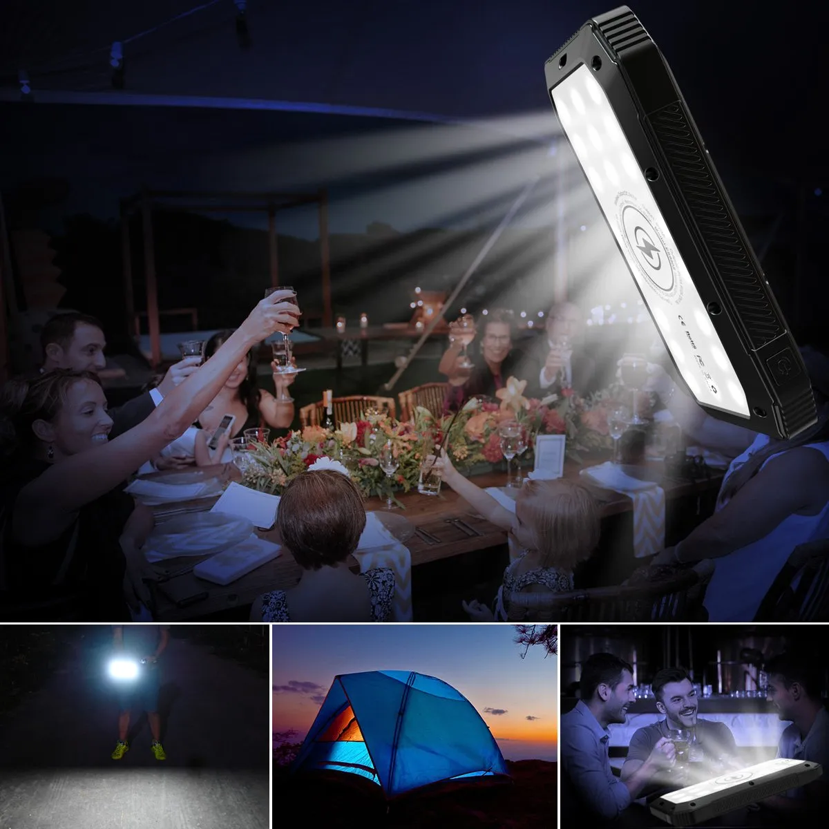 Mini Solar Powered Wireless Phone Charger
