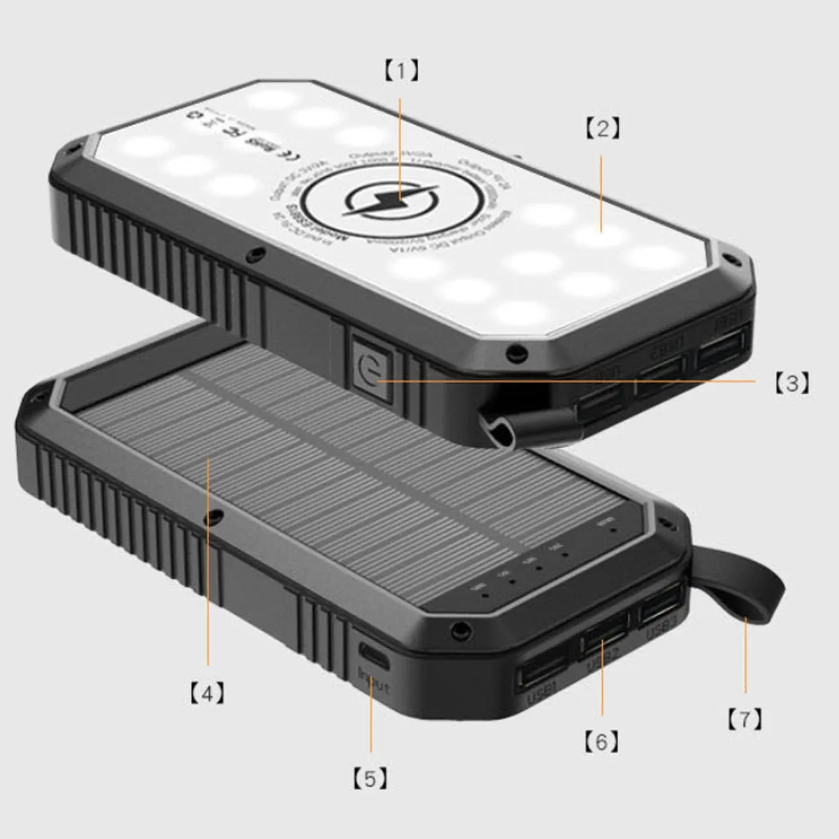 Mini Solar Powered Wireless Phone Charger