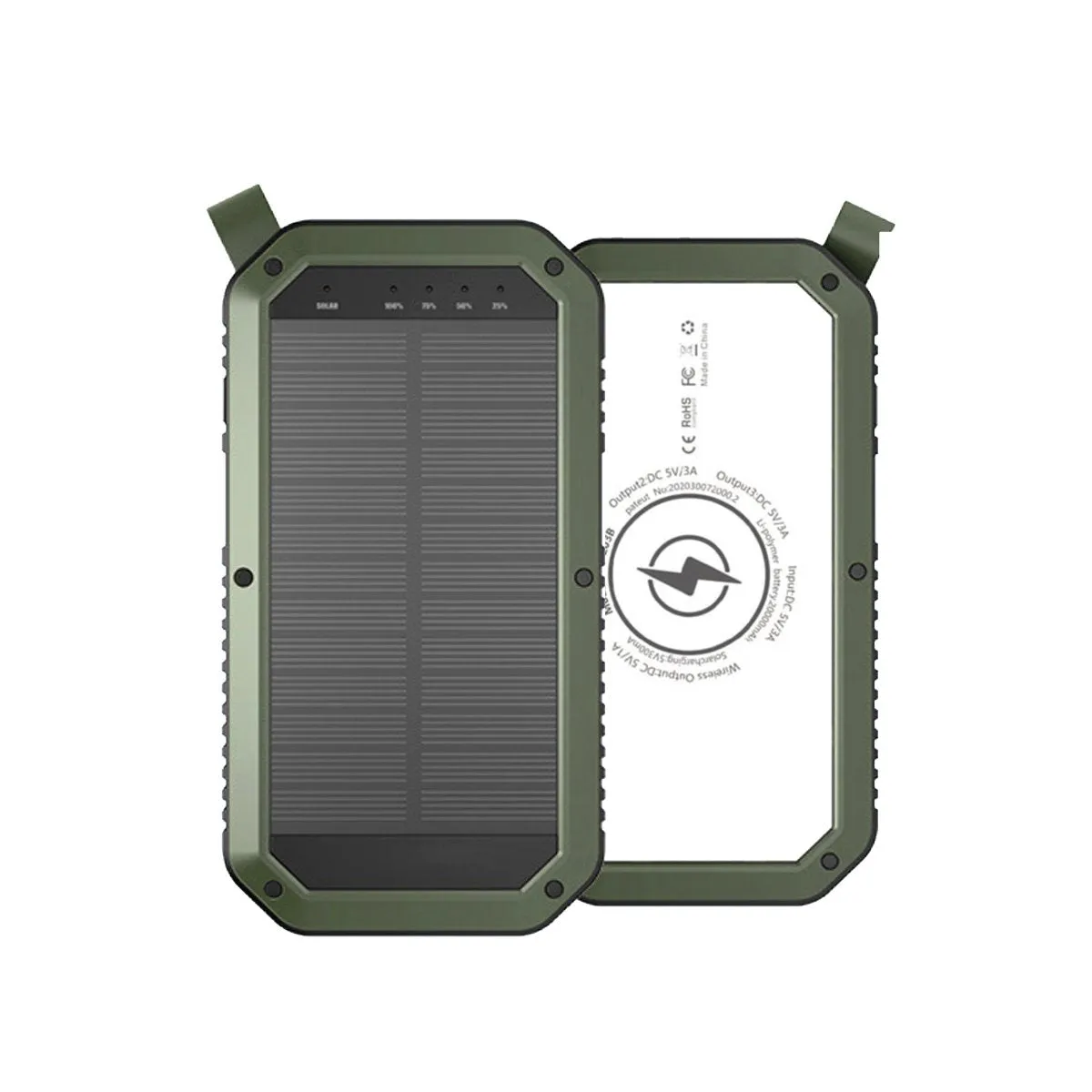 Mini Solar Powered Wireless Phone Charger