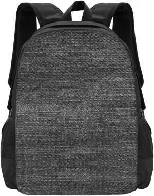 Modern Jean Black Denim Reusable Lightweight Packable Backpack Travel Casual Hiking Daypack Foldable Backpack For Men Women