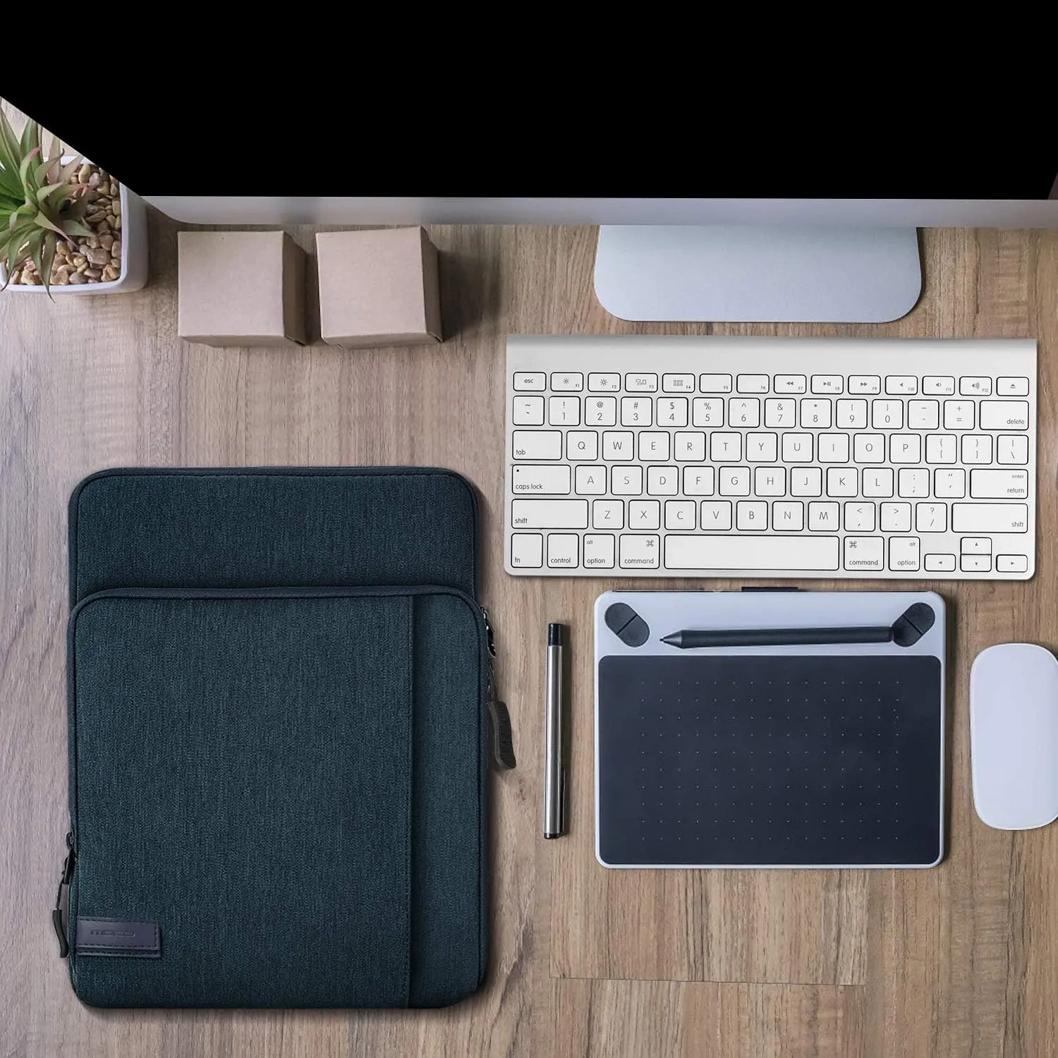 MoKo 9-11 Inch Tablet Sleeve Bag Carrying Case with Storage Pockets Fits New 11-inch iPad Pro M4/iPad Air M2 2024, iPad Air 5/4 10.9, iPad Pro 11, iPad 10/9/8th 10.9/10.2, Tab S8/S9 11, Indigo