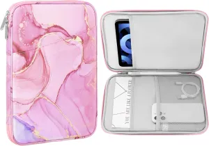 MoKo 9-11 Inch Tablet Sleeve Case, Fits 11inch iPad Air M3, iPad A16 2025, Pro 11 M4, iPad 10/9/8/7th, Galaxy Tab S9/S8/A8/A7, Protective Bag Carrying Case with Pocket,Cloudy Pink