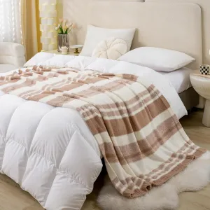 Mokoya Soft Dusty Pink Throw Blanket 50"x70", Lightweight Fluffy Throw Blanket for Couch, Dorm Room Essentials for Girls, Cute Cozy Blanket, Gifts for Teen Girls