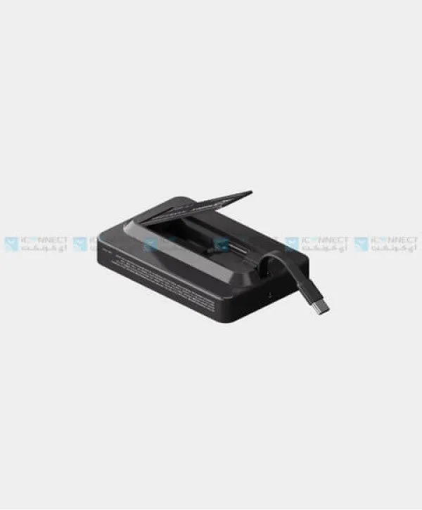 Momax 1-Power X Pro Magnetic Wireless Power Bank 5000mAh with Built-In Usb-C Cable - Black