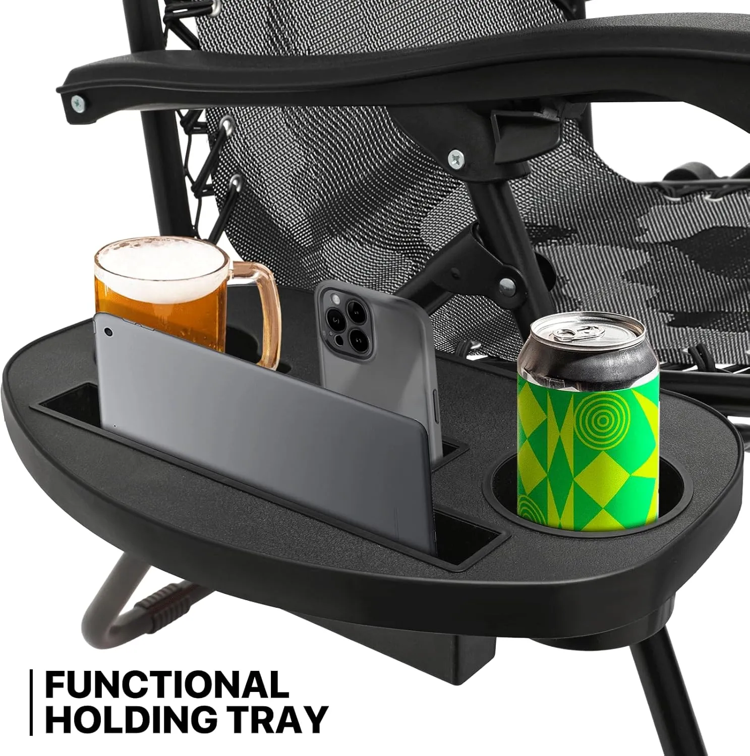 MoNiBloom Zero Gravity Chairs Set of 2 Outdoor Folding Patio Lounge Chairs for Outside Reclining Lawn Chairs Recliner Beach Chairs for Adults