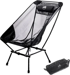 Moon Chair Portable Camping Chair Backpacking Chair,Aircraft-Grade Aluminum Compact,Ventilated, Lightweight Foldable Chairs for Hiking, Mountaineering,Outdoors,Beach & Lawns