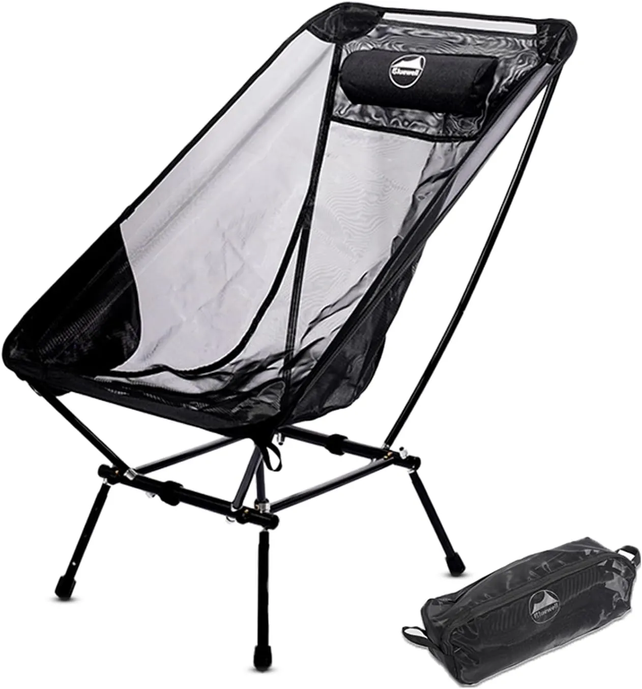 Moon Chair Portable Camping Chair Backpacking Chair,Aircraft-Grade Aluminum Compact,Ventilated, Lightweight Foldable Chairs for Hiking, Mountaineering,Outdoors,Beach & Lawns