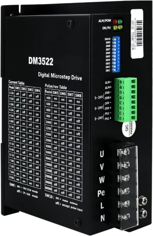 Motor Drive DM3522 Three Phase 8A AC 110V 220V Stepper Motor Driver Fit Nema 34 42 86 110 8N 12N Step Engine for Engraving Machine