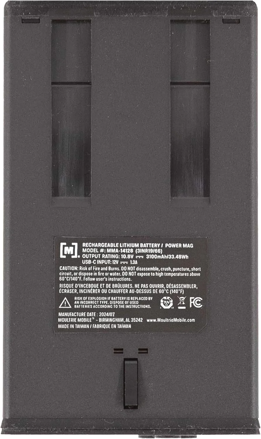 Moultrie - Solar Panel Power Pack - 3.4W - Gen 2 Solar Panel with Battery for Trail Cameras - 7.2v, 3350mAh