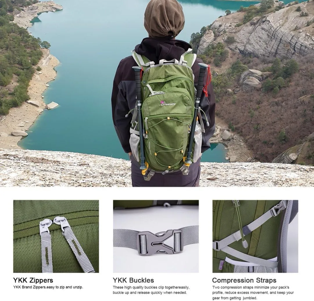 MOUNTAINTOP 40L Hiking Backpack,Lightweight Travel Backpack for Men Women Outdoor Backpacking, Camping