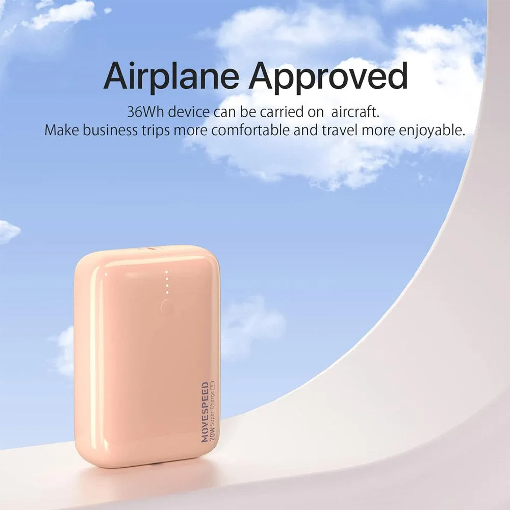 Movespeed Mini Portable Power Bank 10000mAh PD20W 22.5W 1A2C Roland Purple - International Version