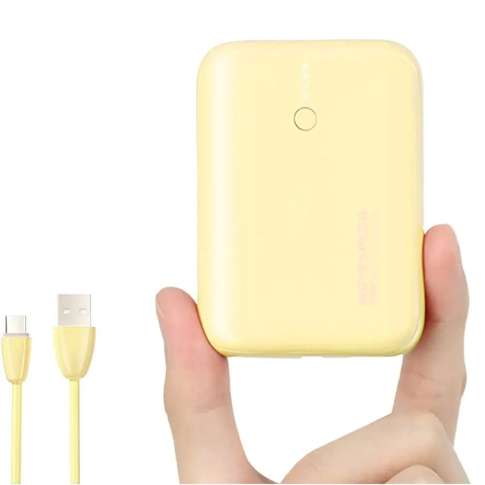 Movespeed Mini Portable Power Bank 10000mAh PD20W 22.5W Lemon Yellow