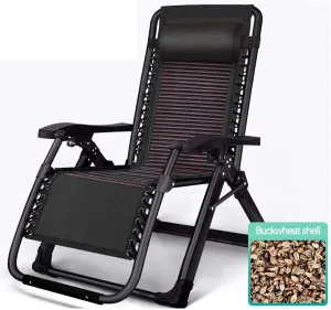 Multifunctional Folding Recliner Beach Chair Lounger Bed for Outdoor Garden Camping
