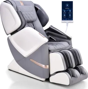 MYNTA 2025 4D Massage Chair for Full Body, Zero Gravity Recliner with 4D 2D Dual Mechanism, Waist & Shawl Heating with Extended SL-Track, Foot & Calf Massager, Music Sync with Hi-Fi Bluetooth Speaker